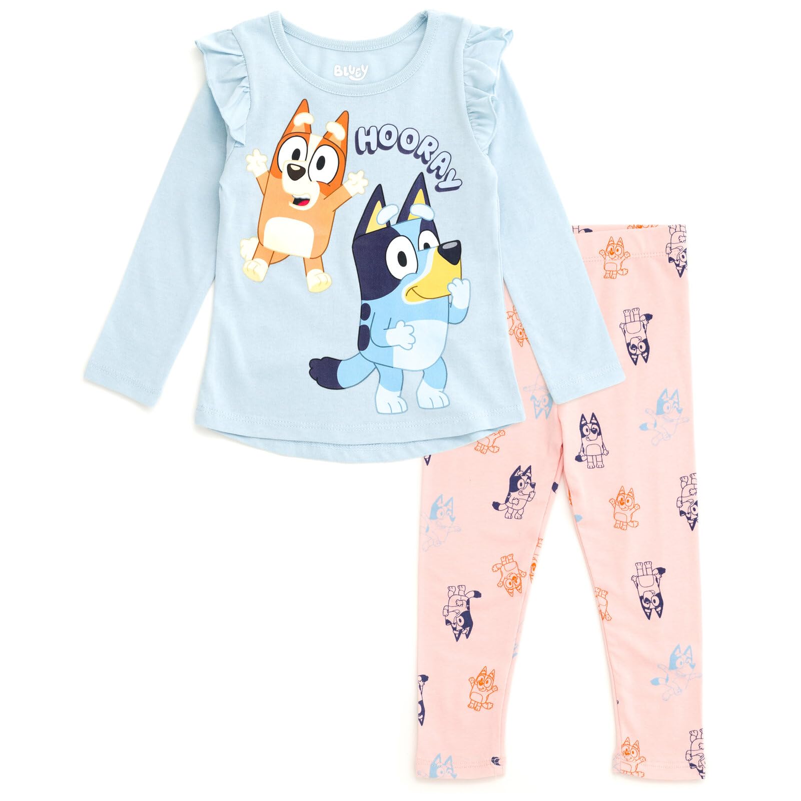 Foto 1 | Conjunto De Ropa Bluey Bingo, Camiseta Y Leggings Para Niñas - Venta Internacional.