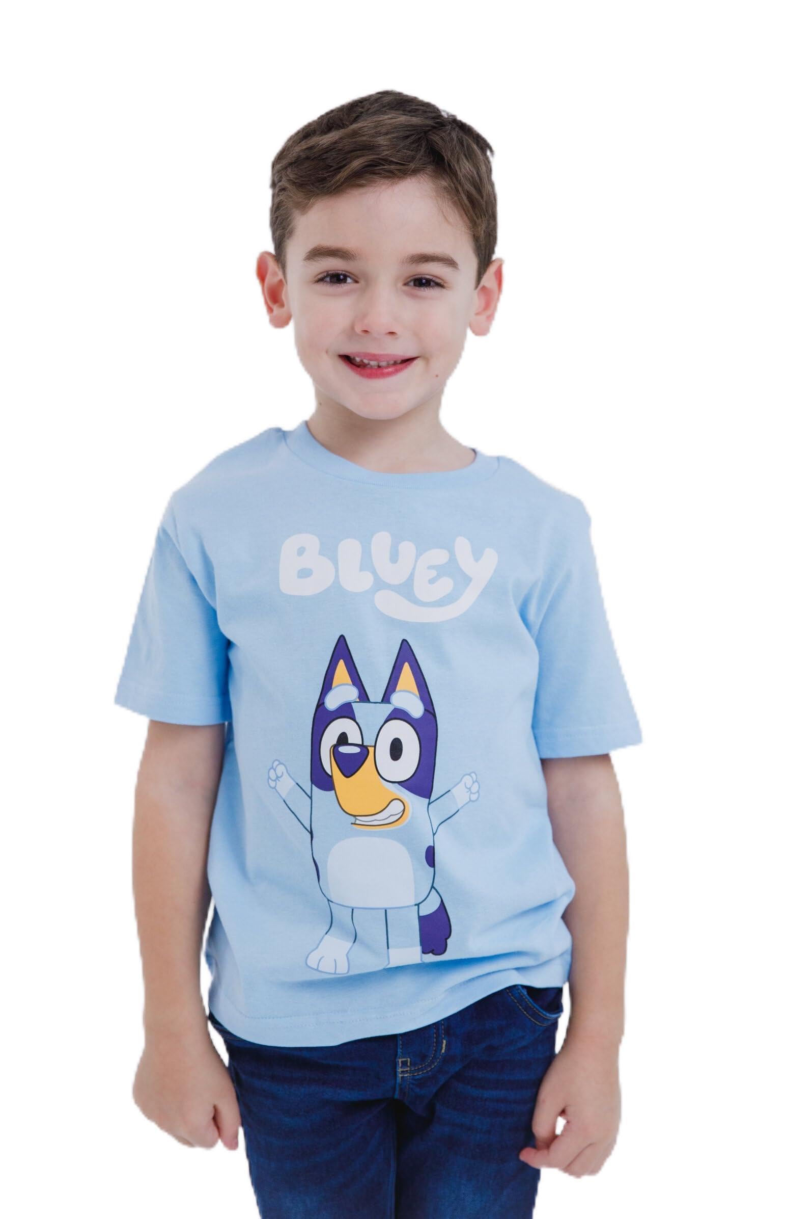 Foto 1 | Camiseta Bluey Little Boys Graphic Blue Heeler 6 Años - Venta Internacional.