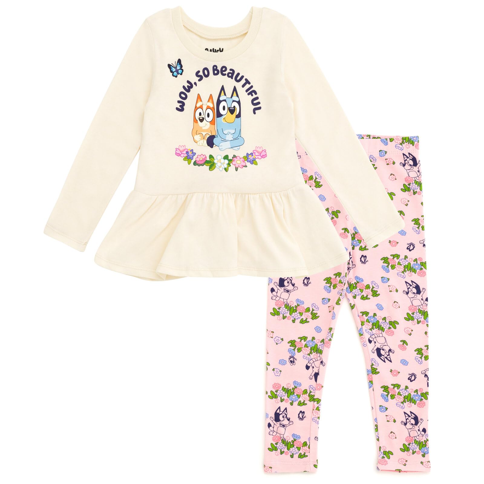 Foto 2 pulgar | Set De Ropa Bluey Bingo Floral Para Niñas De 6 Años - Venta Internacional.