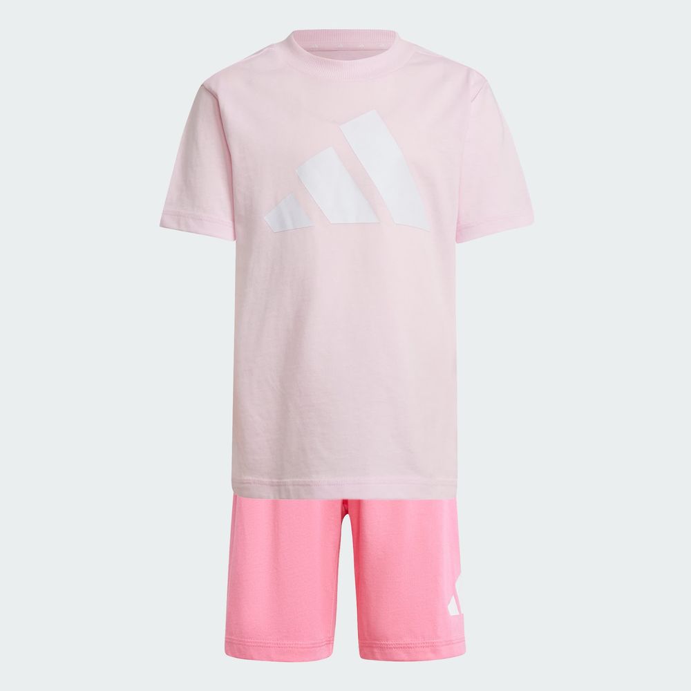 Foto 5 pulgar | Conjunto Adidas Lk Bl T Rosa