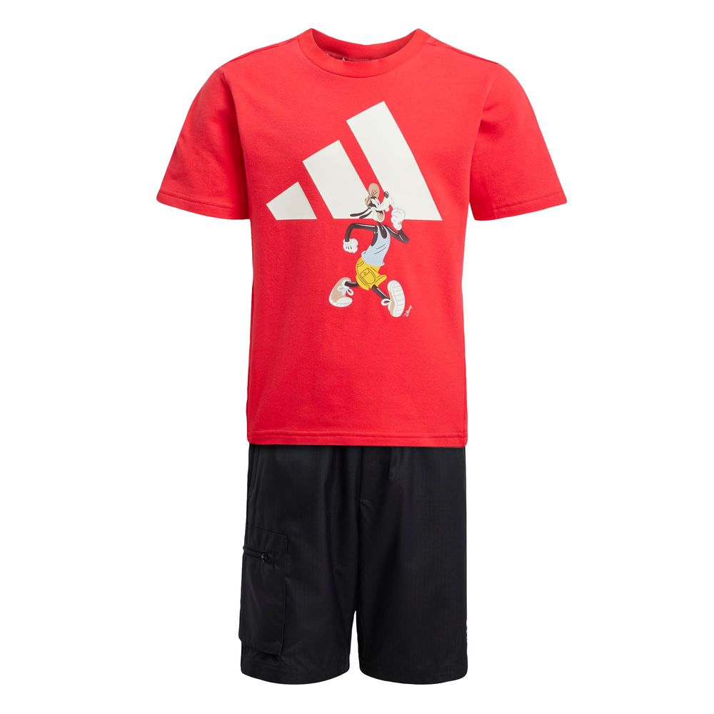 Foto 2 pulgar | Conjunto Playera Y Pants Corto Adidas X Disney Mickey Mouse (niños) Adidas Rojo Niños
