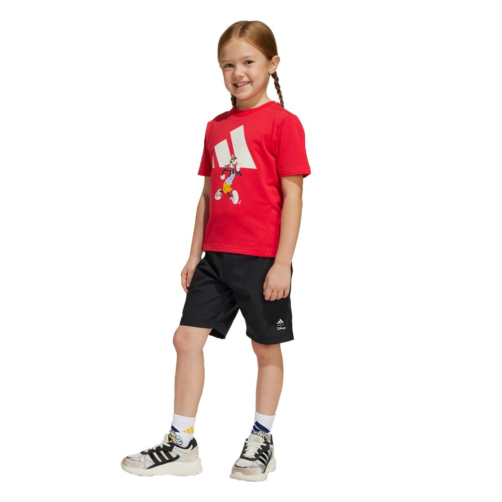 Foto 3 pulgar | Conjunto Playera Y Pants Corto Adidas X Disney Mickey Mouse (niños) Adidas Rojo Niños