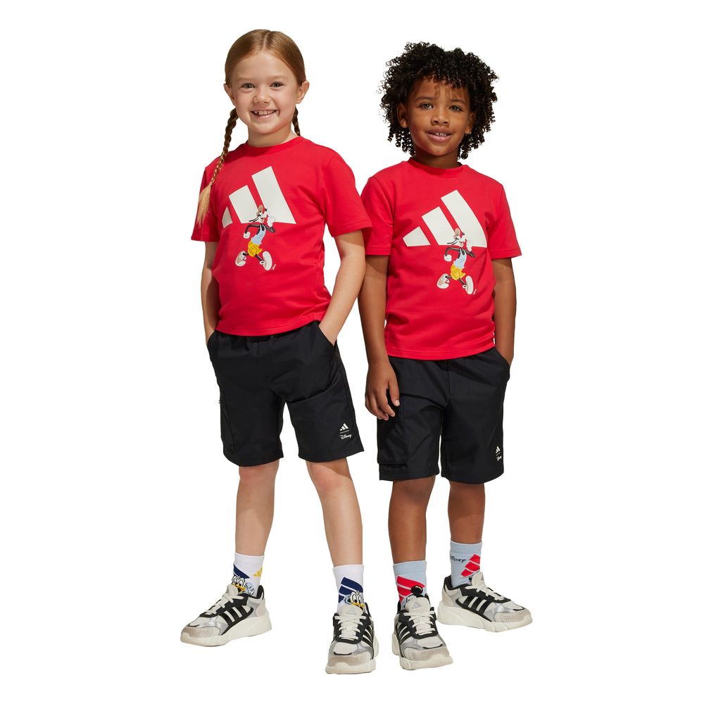 Foto 4 pulgar | Conjunto Playera Y Pants Corto Adidas X Disney Mickey Mouse (niños) Adidas Rojo Niños