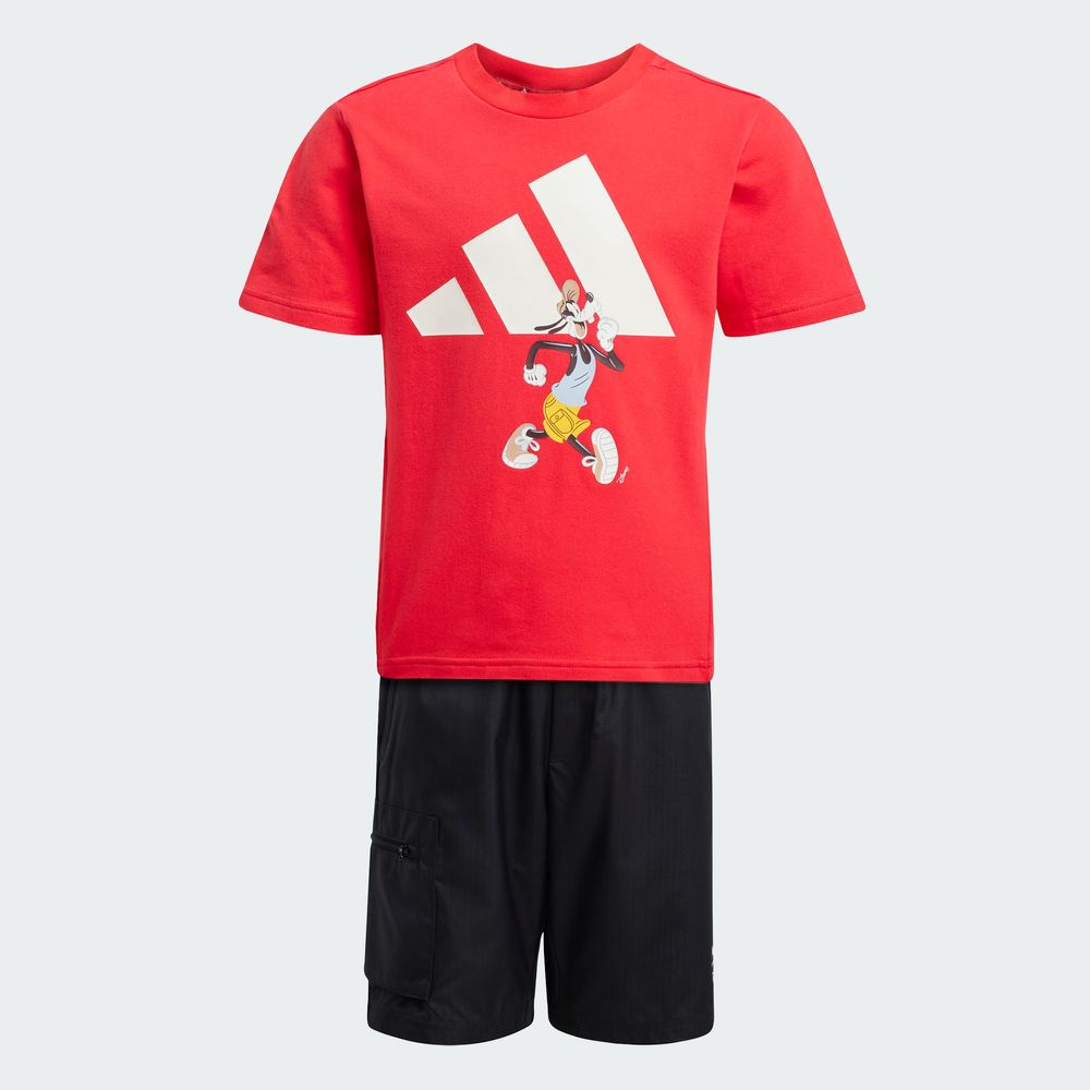 Foto 5 pulgar | Conjunto Playera Y Pants Corto Adidas X Disney Mickey Mouse (niños) Adidas Rojo Niños