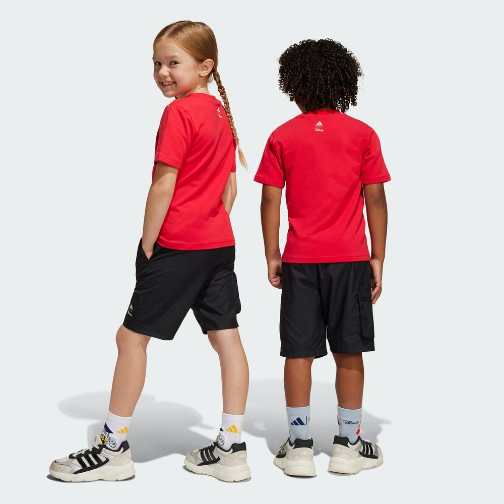 Foto 6 pulgar | Conjunto Playera Y Pants Corto Adidas X Disney Mickey Mouse (niños) Adidas Rojo Niños