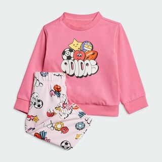 Foto 3 | I Fun Aop Jog Adidas Rosa Niños
