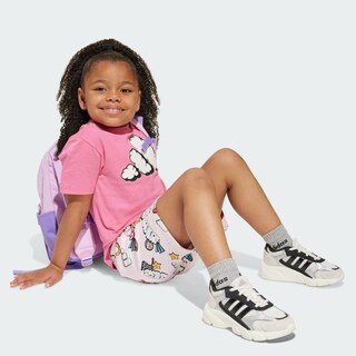 Foto 5 | Lk Aop Set Adidas Rosa Niños