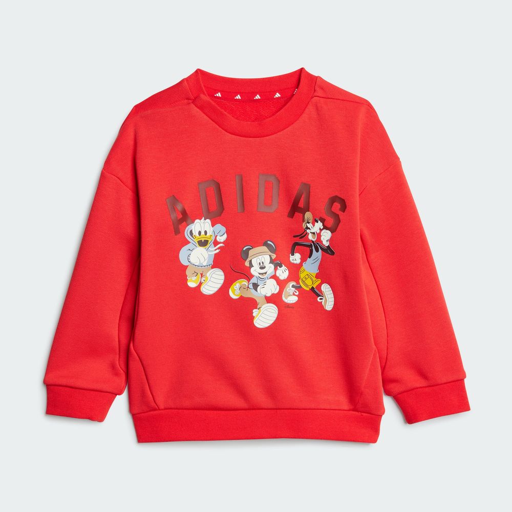 Foto 4 | Conjunto Adidas X Disney Mickey Mouse (bebé) Adidas Rojo Niños