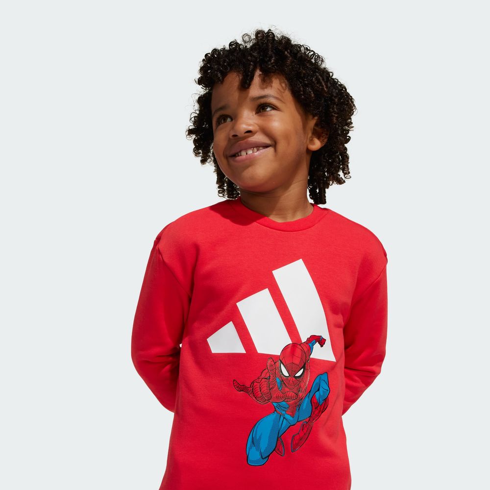 Foto 8 | Lk Mrvl Sm Jog Adidas Rojo Niños