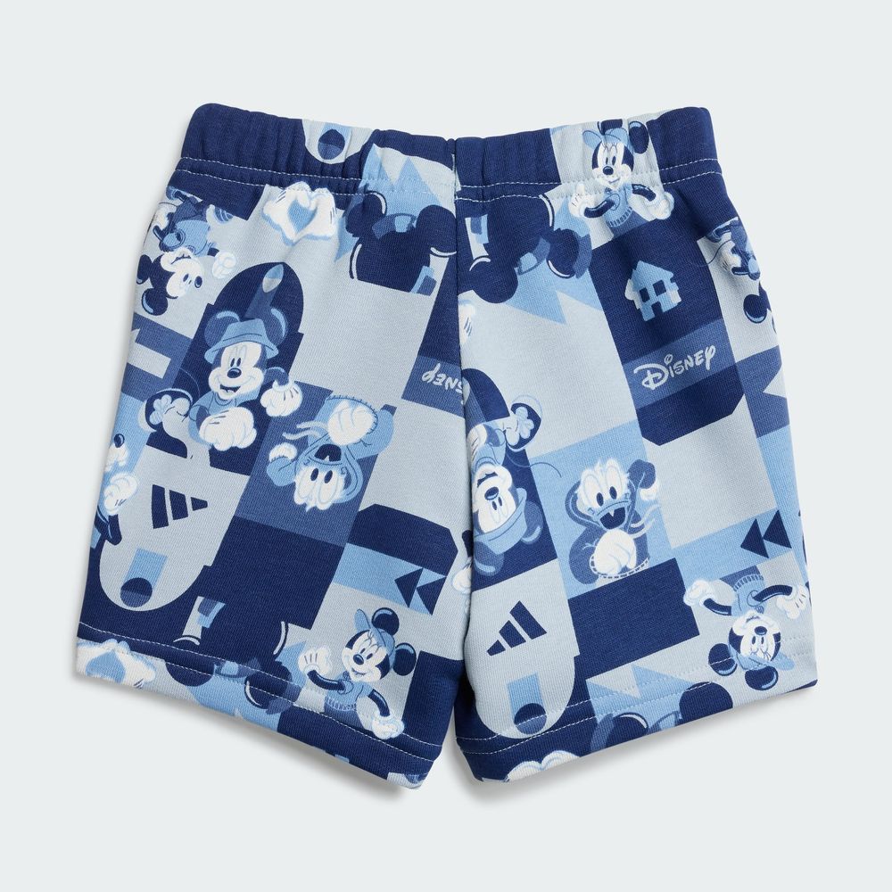 Foto 7 | Conjunto Playera Y Pants Corto Adidas X Disney Mickey Mouse (bebé) Adidas Azul Niños