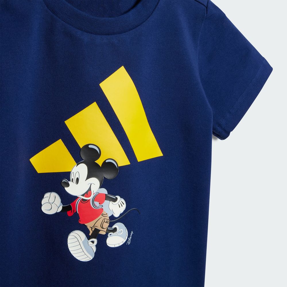 Foto 9 pulgar | Conjunto Playera Y Pants Corto Adidas X Disney Mickey Mouse (bebé) Adidas Azul Niños