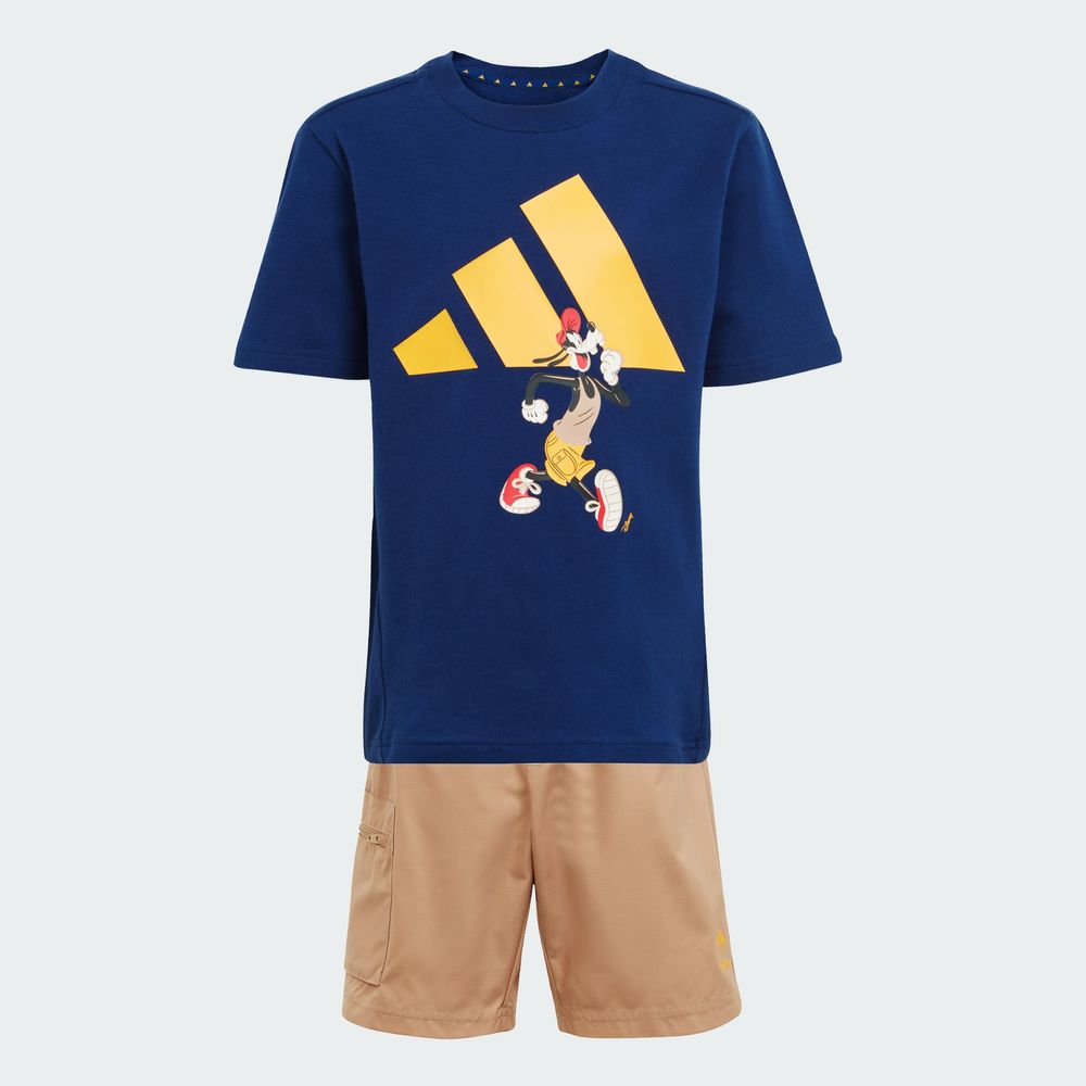 Foto 5 pulgar | Conjunto Playera Y Pants Corto Adidas X Disney Mickey Mouse (niños) Adidas Azul Niños