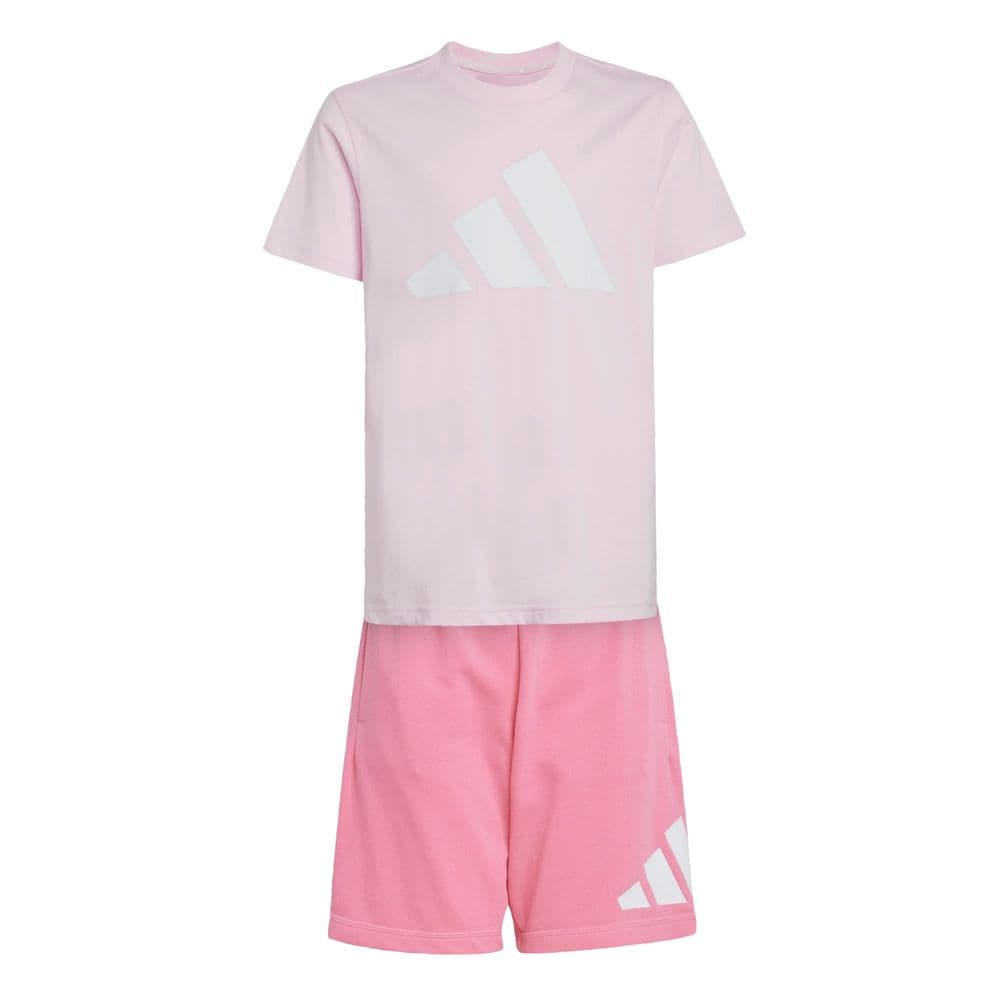 Conjunto Playera Essentials Kids Adidas Rosa Niños $699