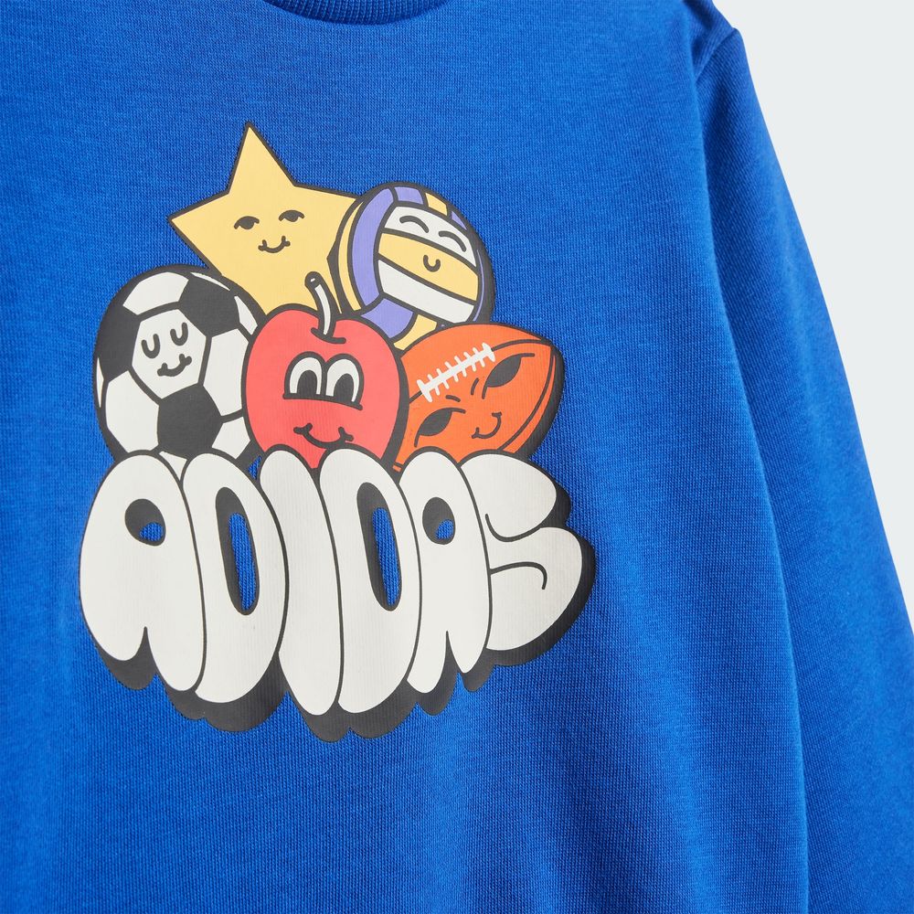 Foto 8 | I Fun Aop Jog Adidas Azul Niños