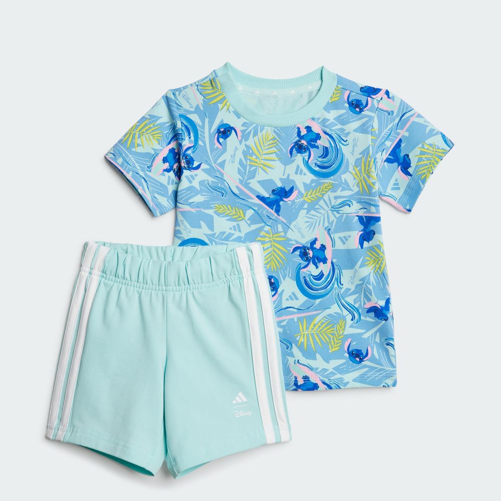 Foto 3 pulgar | I Dy Ls T Set Adidas Turquesa Niños