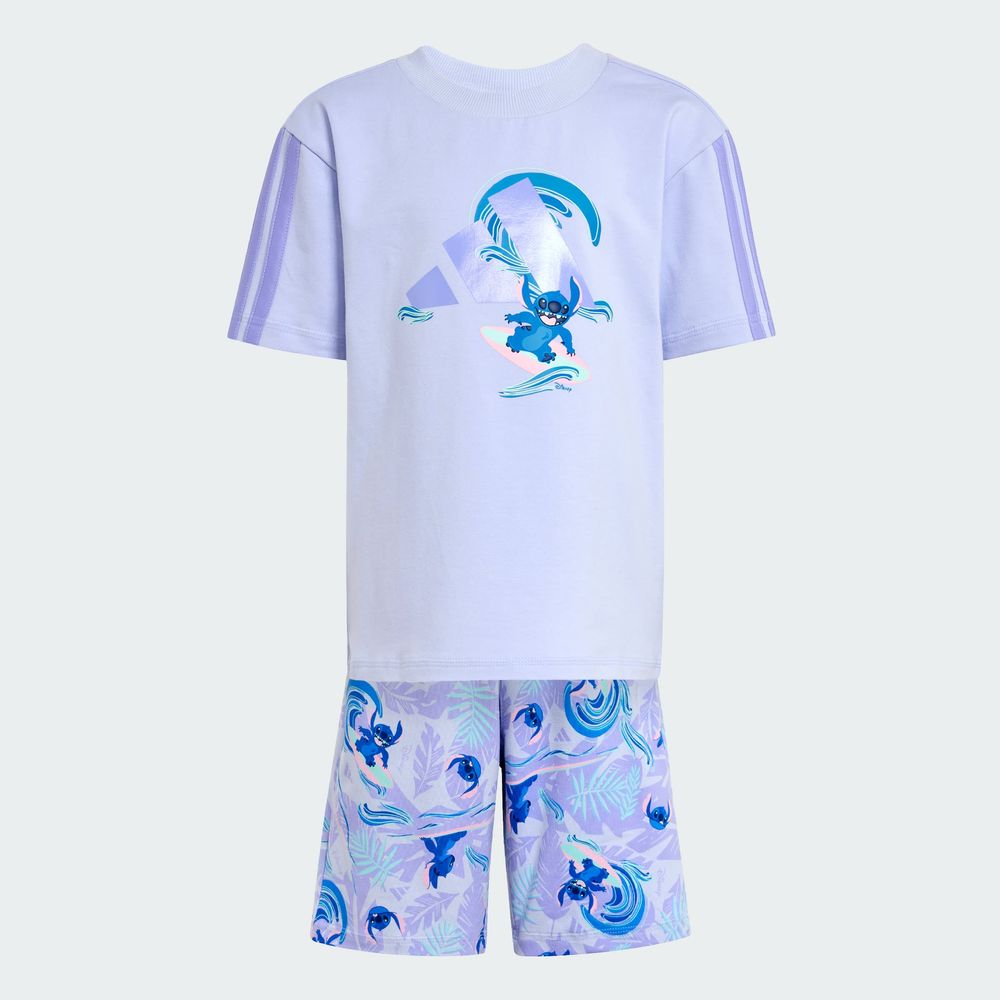 Foto 5 pulgar | Conjunto Deportivo Adidas Violeta para Niños