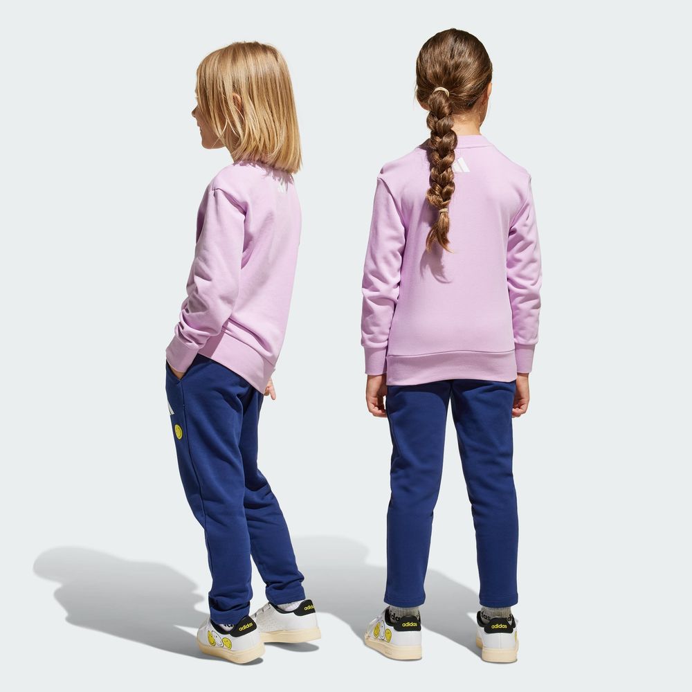 Foto 6 pulgar | Conjunto Joggers Adidas X Smileyworld Niños Adidas Violeta Niños