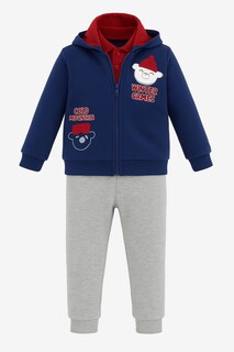Foto 1 | Conjunto Para Niño Chicos Olé 3321 Azul Marino Cómodo 2 Piezas