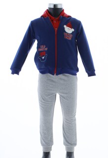Foto 5 | Conjunto Para Niño Chicos Olé 3321 Azul Marino Cómodo 2 Piezas