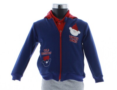 Foto 6 | Conjunto Para Niño Chicos Olé 3321 Azul Marino Cómodo 2 Piezas