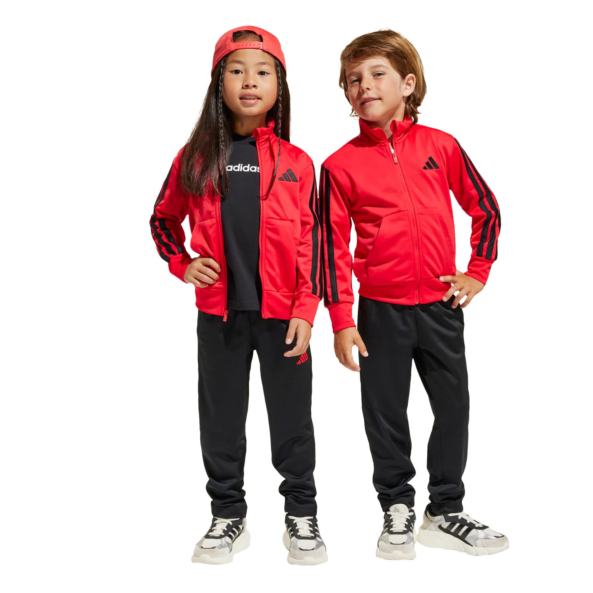 Foto 3 | Conjunto Deportivo Essentials Climacool Para Niños Adidas Rojo Niños