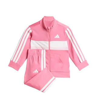 Foto 1 | Conjunto Deportivo Seasonal Essentials Tiberio 3 Franjas Tricot Kids Adidas Rosa Niños