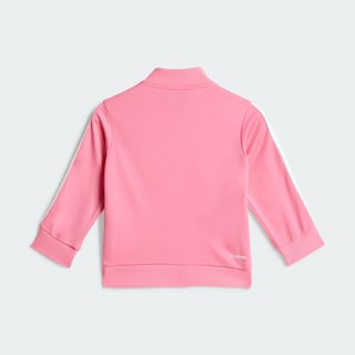 Foto 5 | Conjunto Deportivo Seasonal Essentials Tiberio 3 Franjas Tricot Kids Adidas Rosa Niños