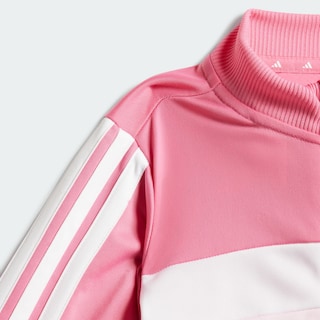 Foto 8 | Conjunto Deportivo Seasonal Essentials Tiberio 3 Franjas Tricot Kids Adidas Rosa Niños