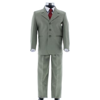 Foto 3 | Traje Para Niño Chicos Olé 2900 Verde Olivo Rayado