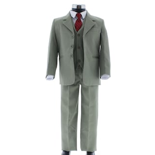 Foto 4 | Traje Para Niño Chicos Olé 2900 Verde Olivo Rayado