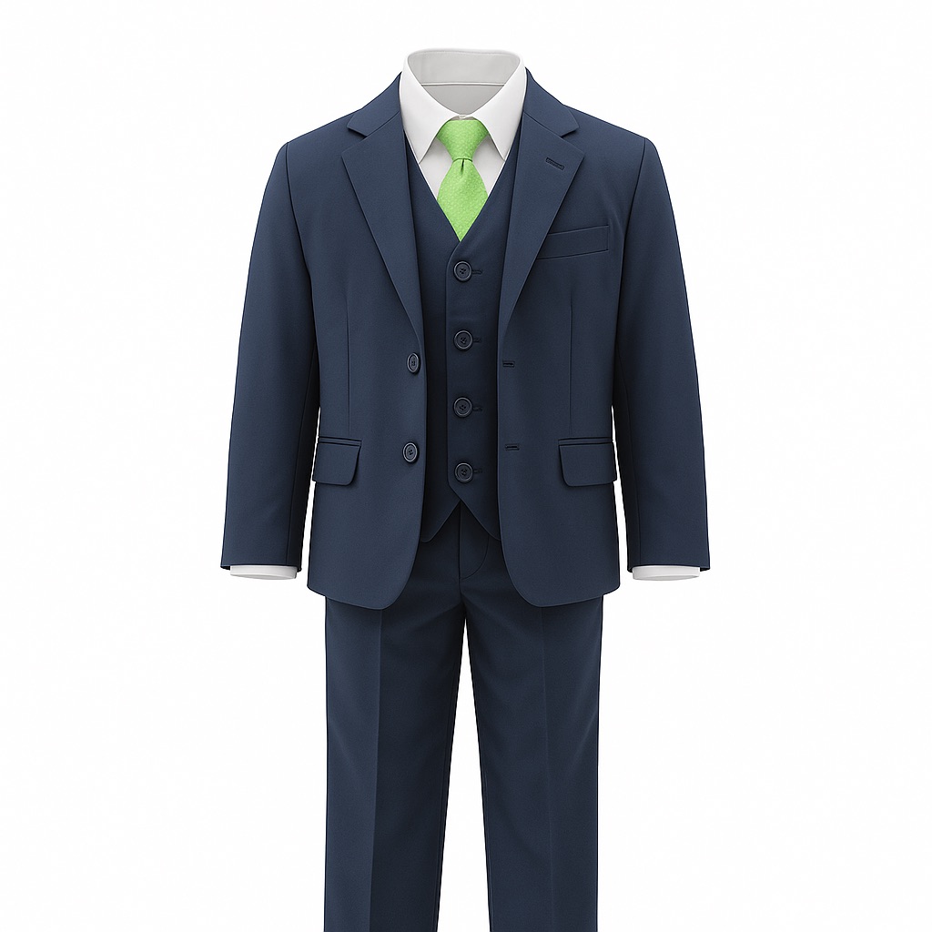 Foto 2 pulgar | Traje Para Niño Chicos Olé 2374-b Azul Marino Elegante