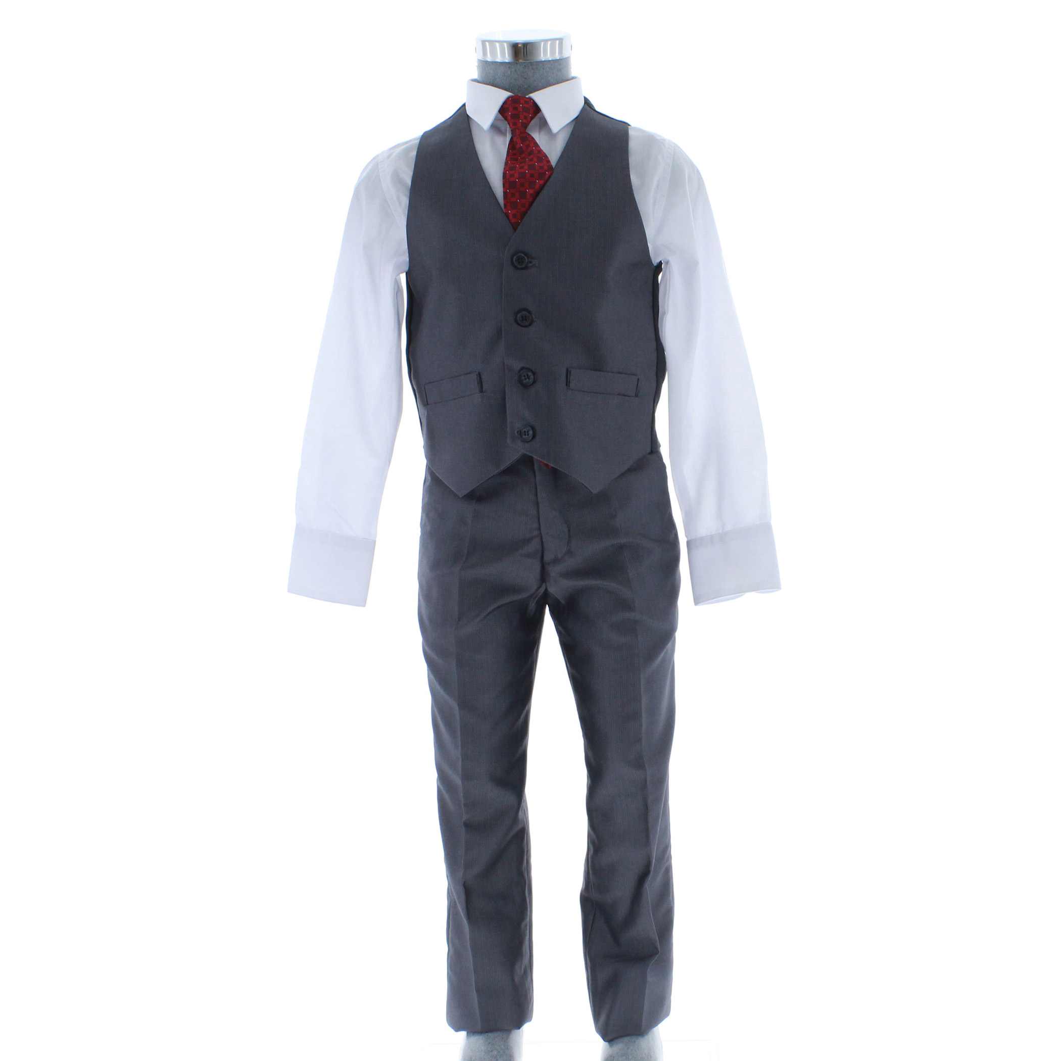 Foto 5 pulgar | Traje Chicos Olé 2912 Gris Formal para Niño
