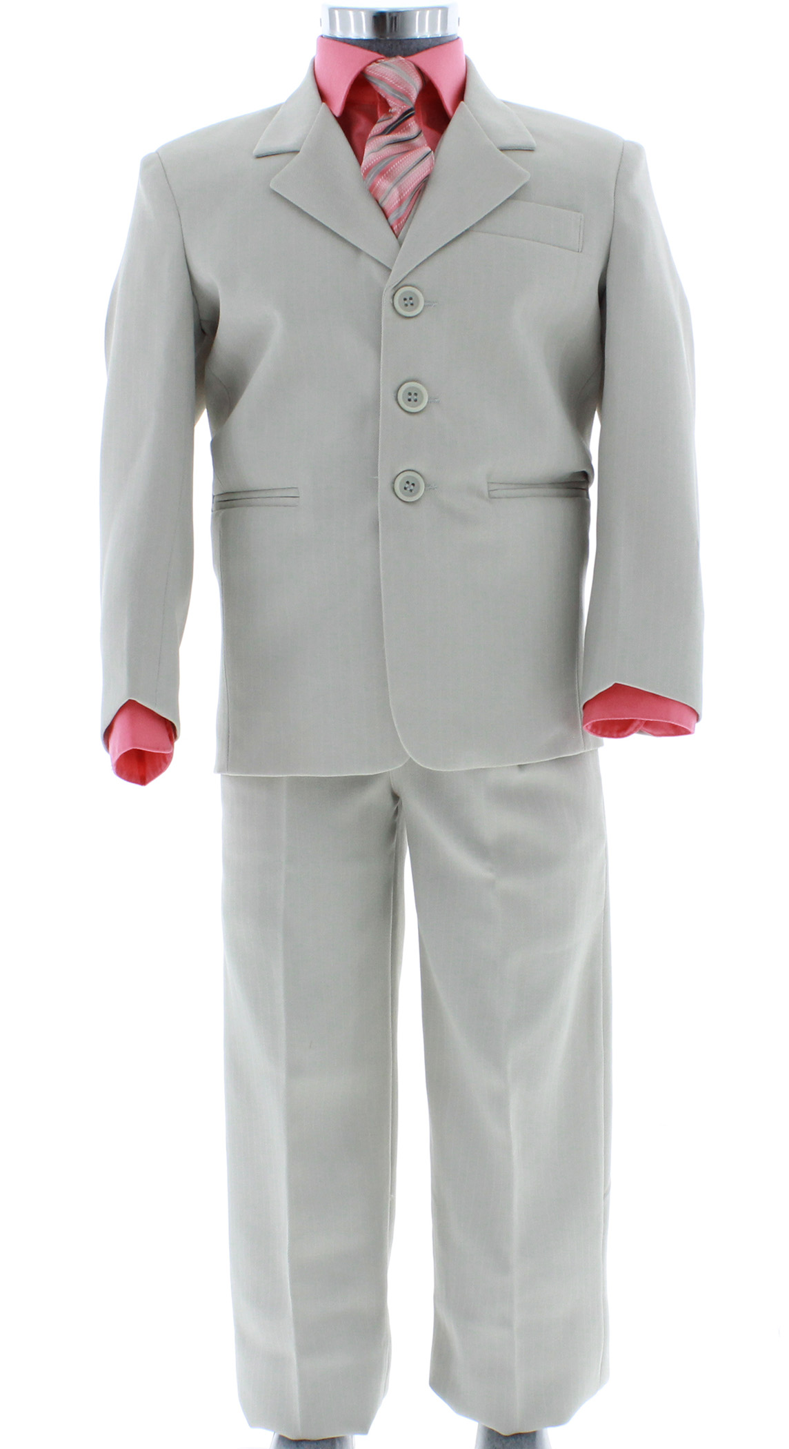 Foto 3 pulgar | Traje Para Niño Chicos Olé 2899 Beige Formal