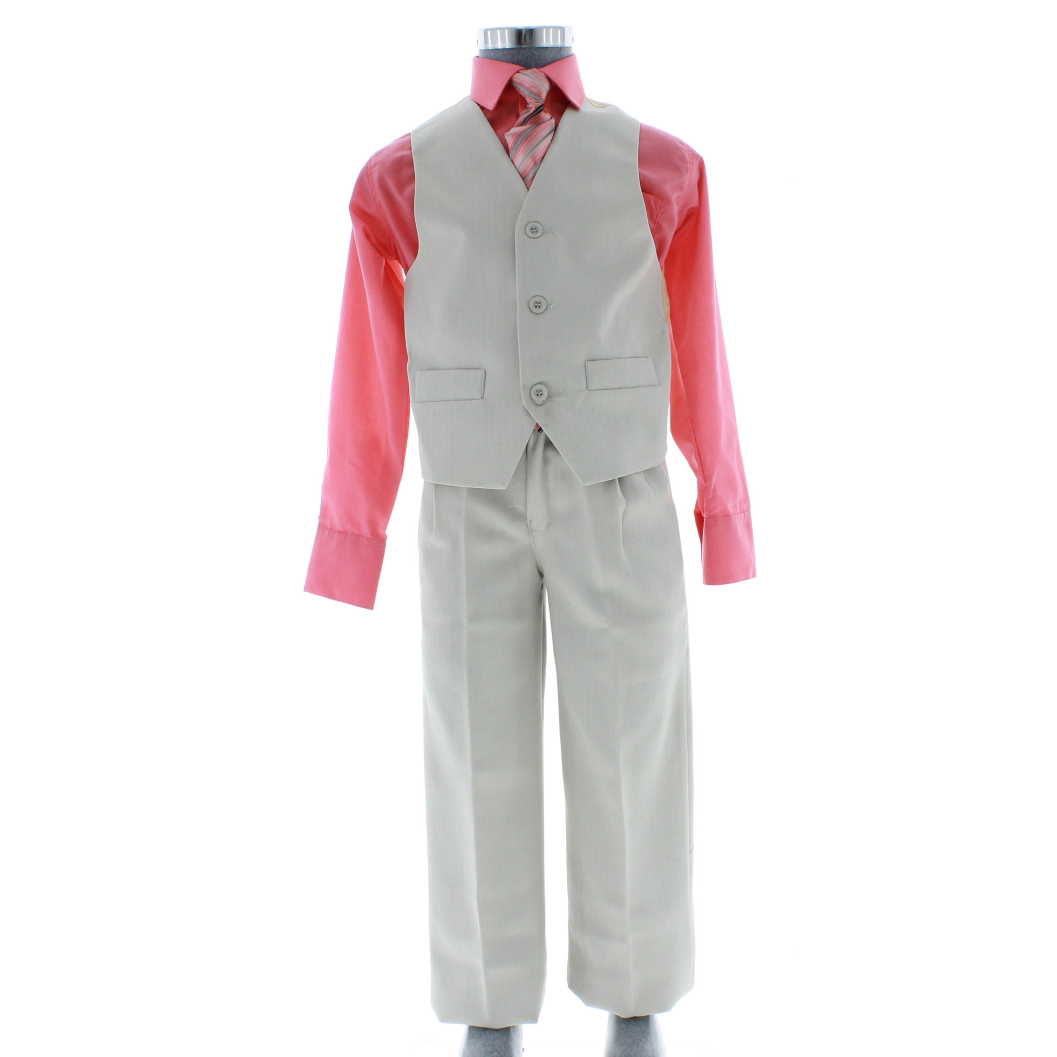 Foto 4 pulgar | Traje Para Niño Chicos Olé 2899 Beige Formal