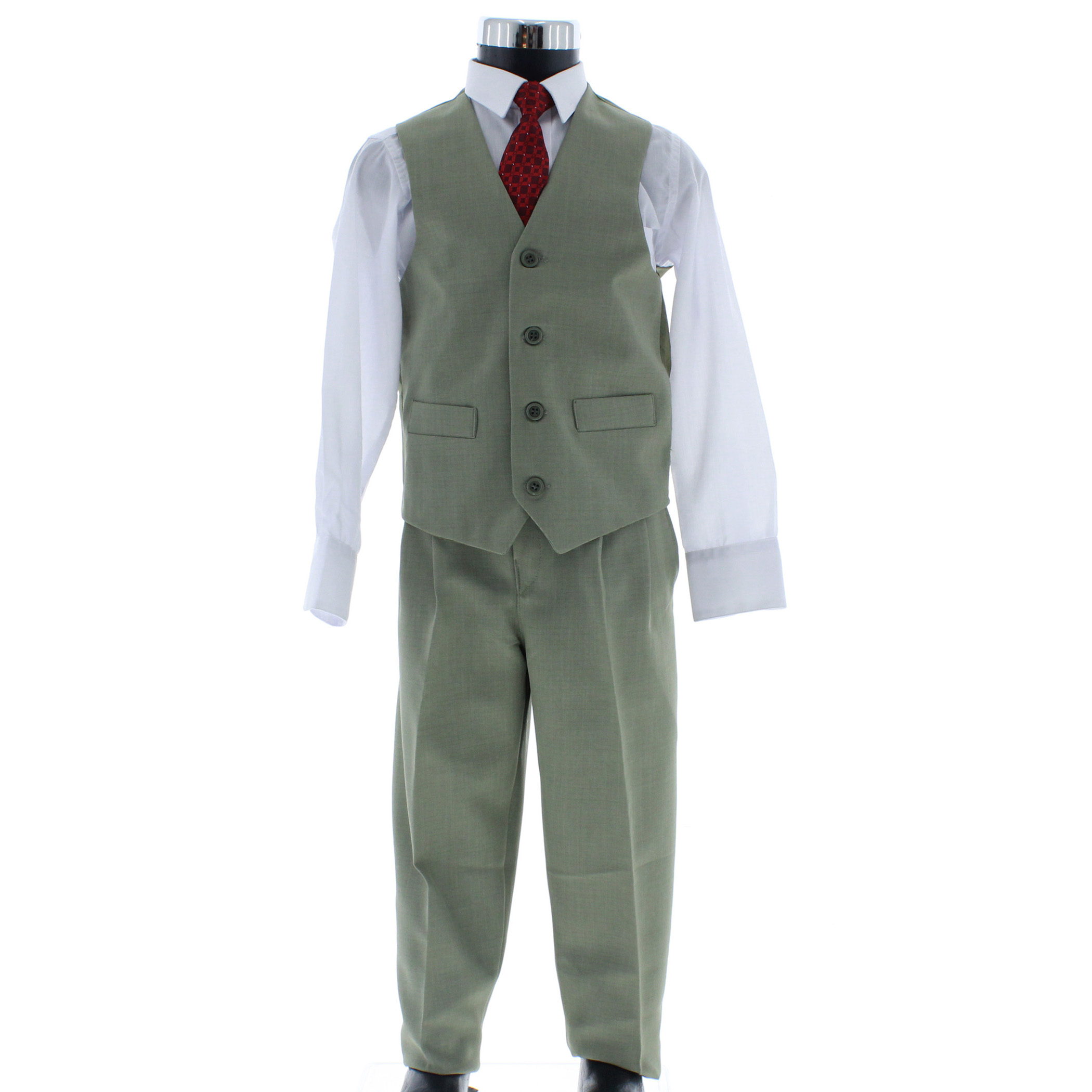 Foto 5 pulgar | Traje Para Niño Chicos Olé 2893 Verde Formal