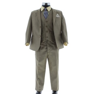 Foto 3 | Traje Para Niño Chicos Olé 2913 Café Formal