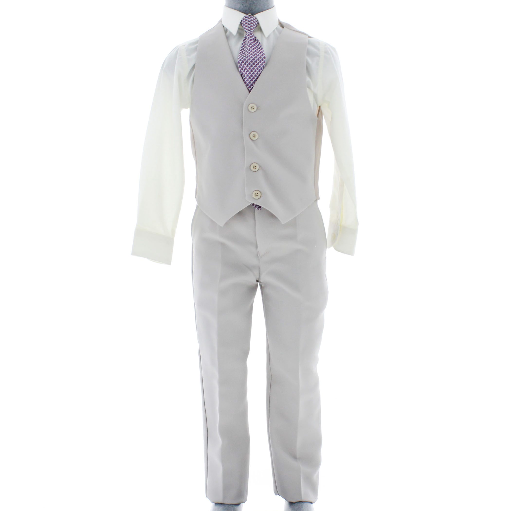 Foto 4 pulgar | Traje Para Niño Chicos Olé 3832 Beige Formal