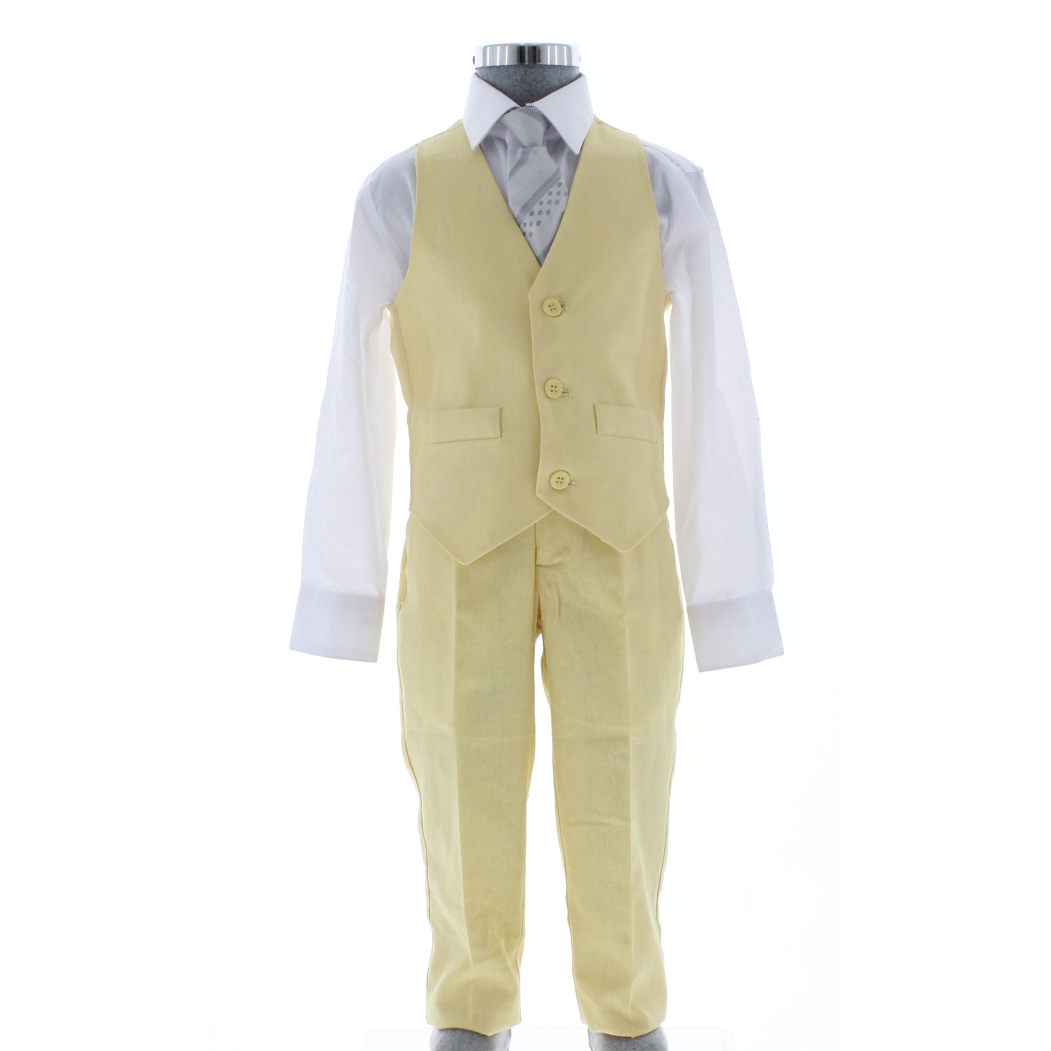 Foto 4 pulgar | Traje Para Niño Chicos Olé 2914 Amarillo Formal