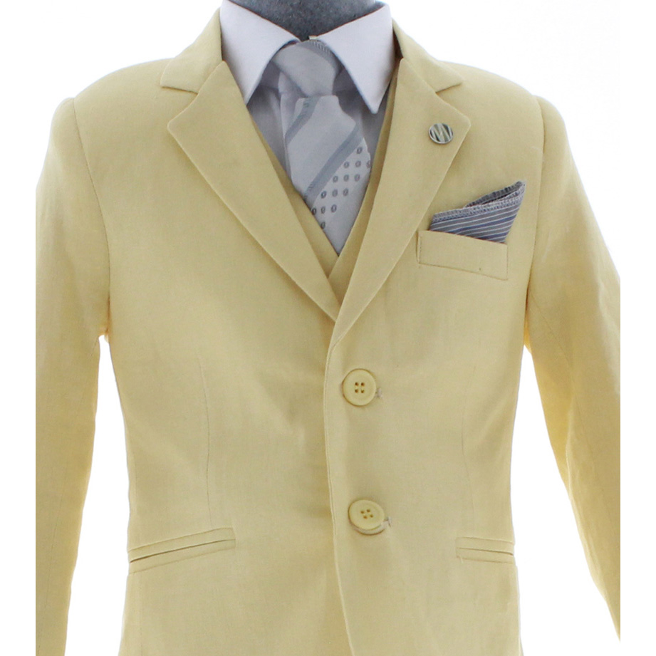 Foto 7 | Traje Para Niño Chicos Olé 2914 Amarillo Formal