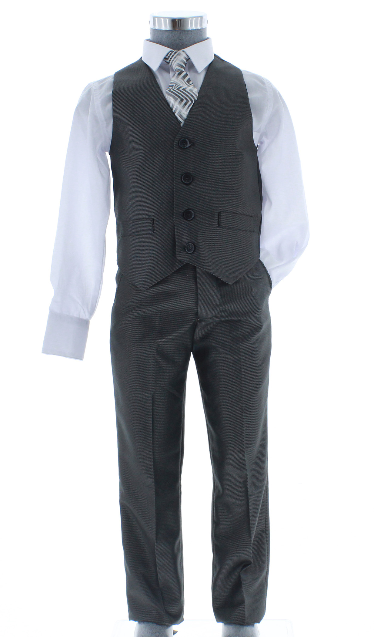 Foto 4 | Traje Para Niño Chicos Olé 2384 Gris Formal