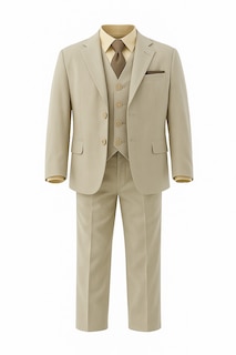 Foto 1 | Traje Para Niño Chicos Olé 2925 Beige Formal