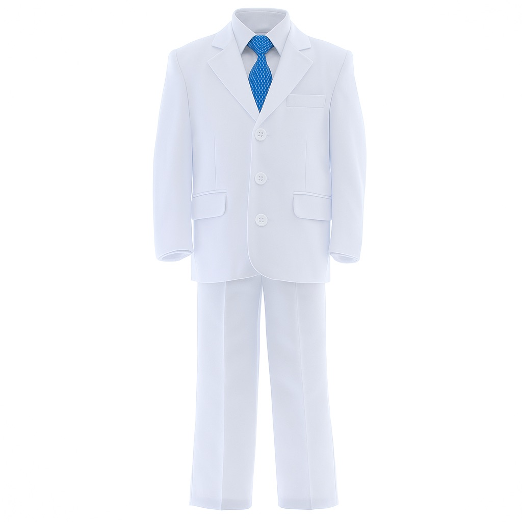 Foto 2 pulgar | Traje Para Niño Chicos Olé 2377 Blanco Formal