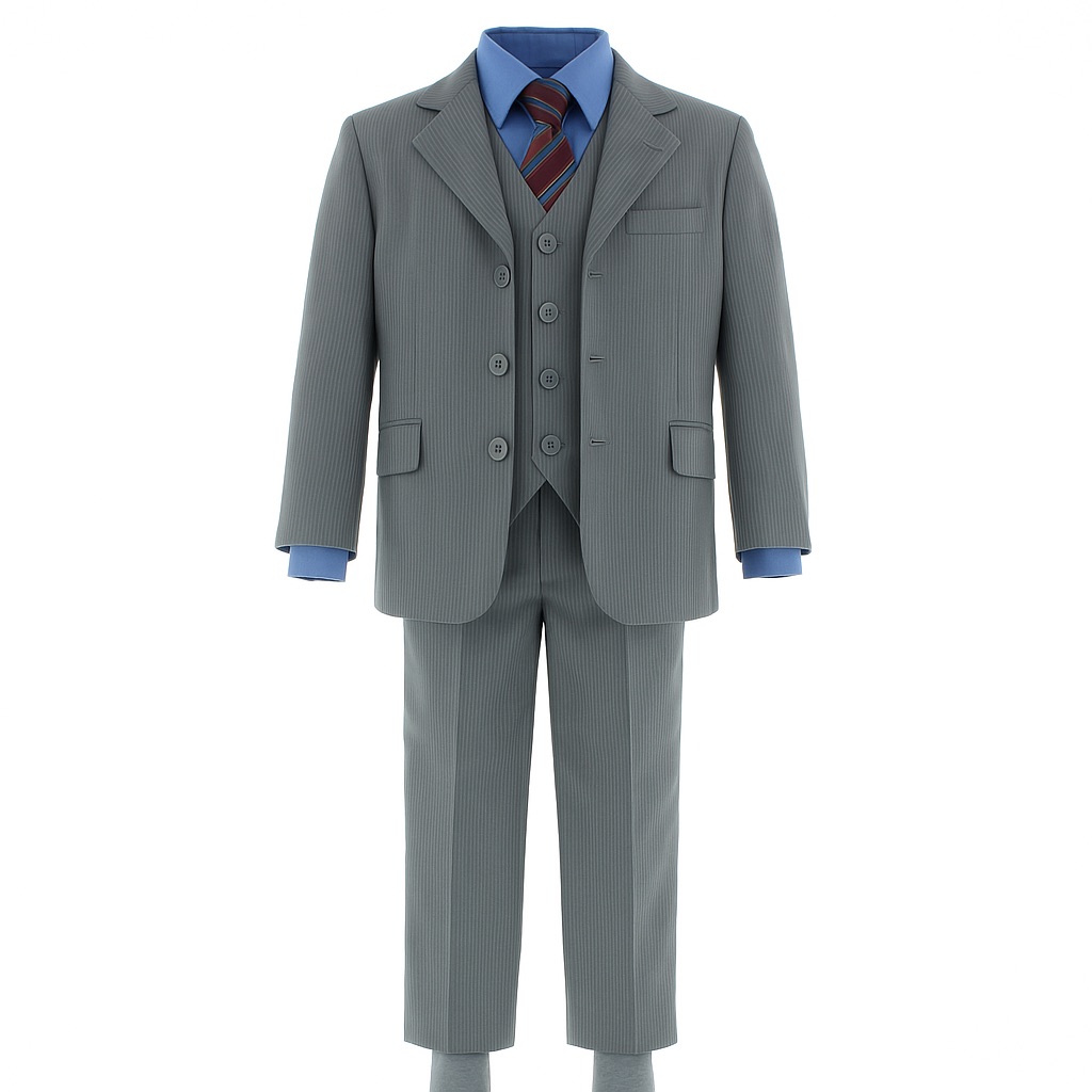 Foto 2 pulgar | Traje Para Niño Chicos Olé 2378 Gris Formal