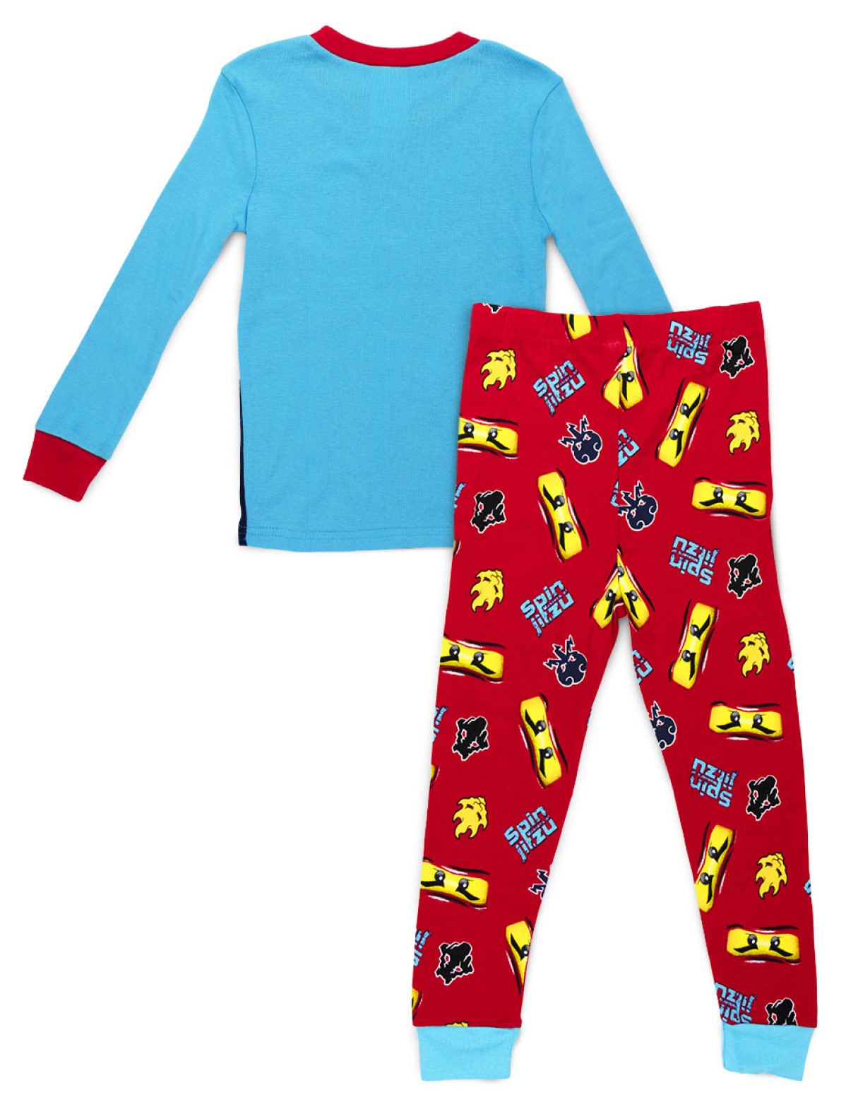 Foto 2 | Pijama Lego Ninjago Spinjitzu color Rojo y Azul para Niño
