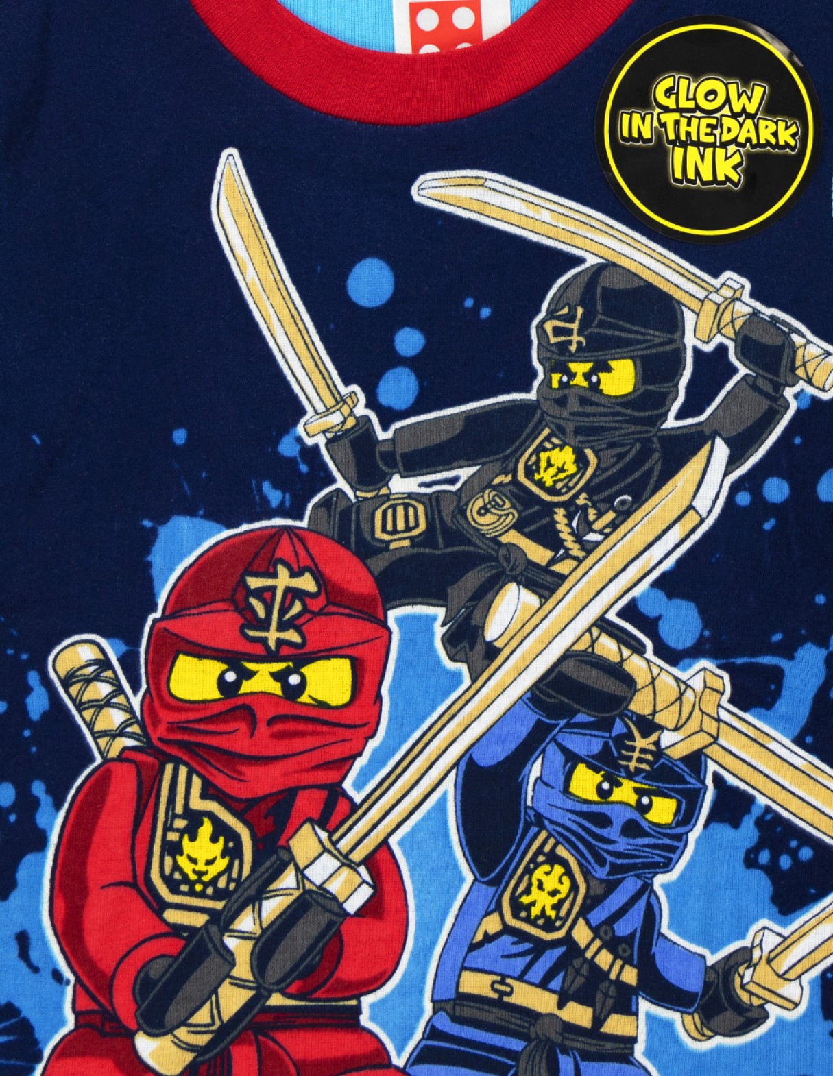 Foto 3 | Pijama Lego Ninjago Spinjitzu color Rojo y Azul para Niño