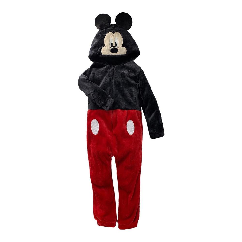 Foto 2 | Mameluco Con Gorro Bordados Disney Para Niño Color Rojo