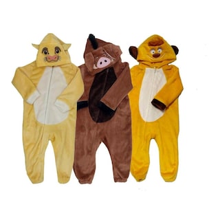 Foto 1 | Mamelucos para Bebé Disney Simba, Pumba y Timón