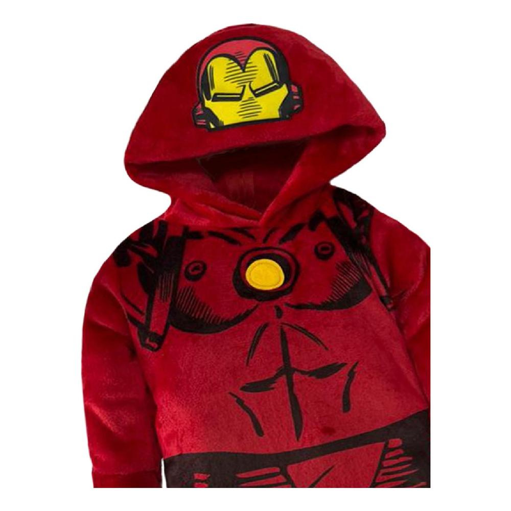 Foto 4 pulgar | Mameluco con Gorro Bordado Marvel Ironman Rojo para Niño