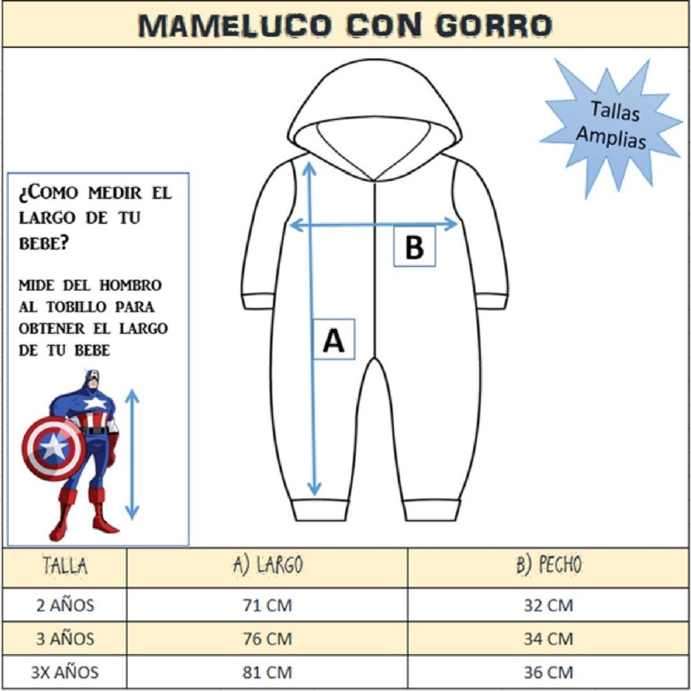 Foto 5 pulgar | Mameluco con Gorro Bordado Marvel Ironman Rojo para Niño