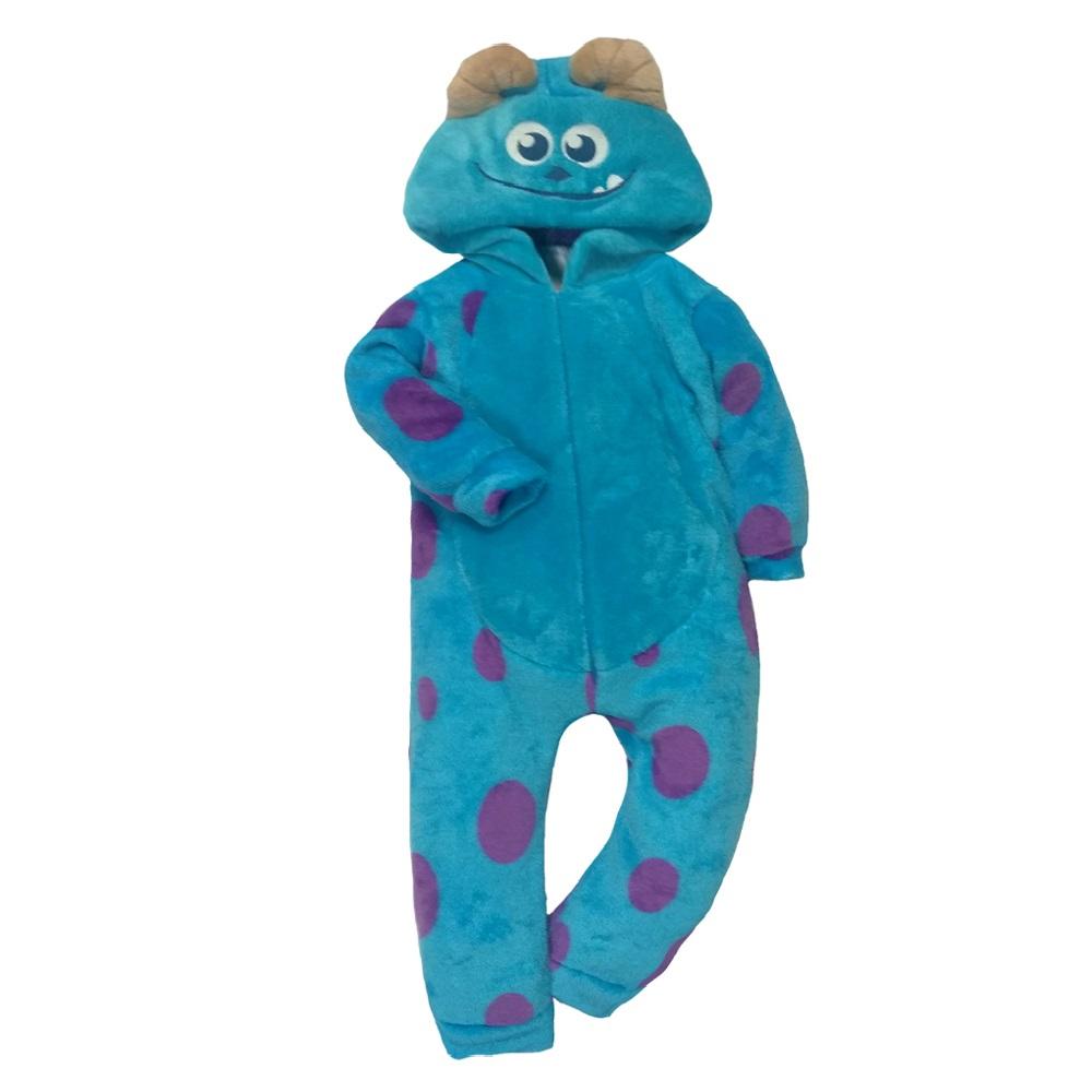 Foto 2 pulgar | Mameluco con Gorro Bordado Disney Monsters Sulley color Azul
